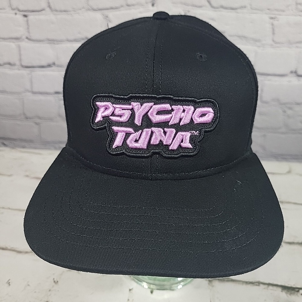 Psycho Tuna Black with Pink Patch‎ Snapback Trucker Hat Adjustable Ball Cap
